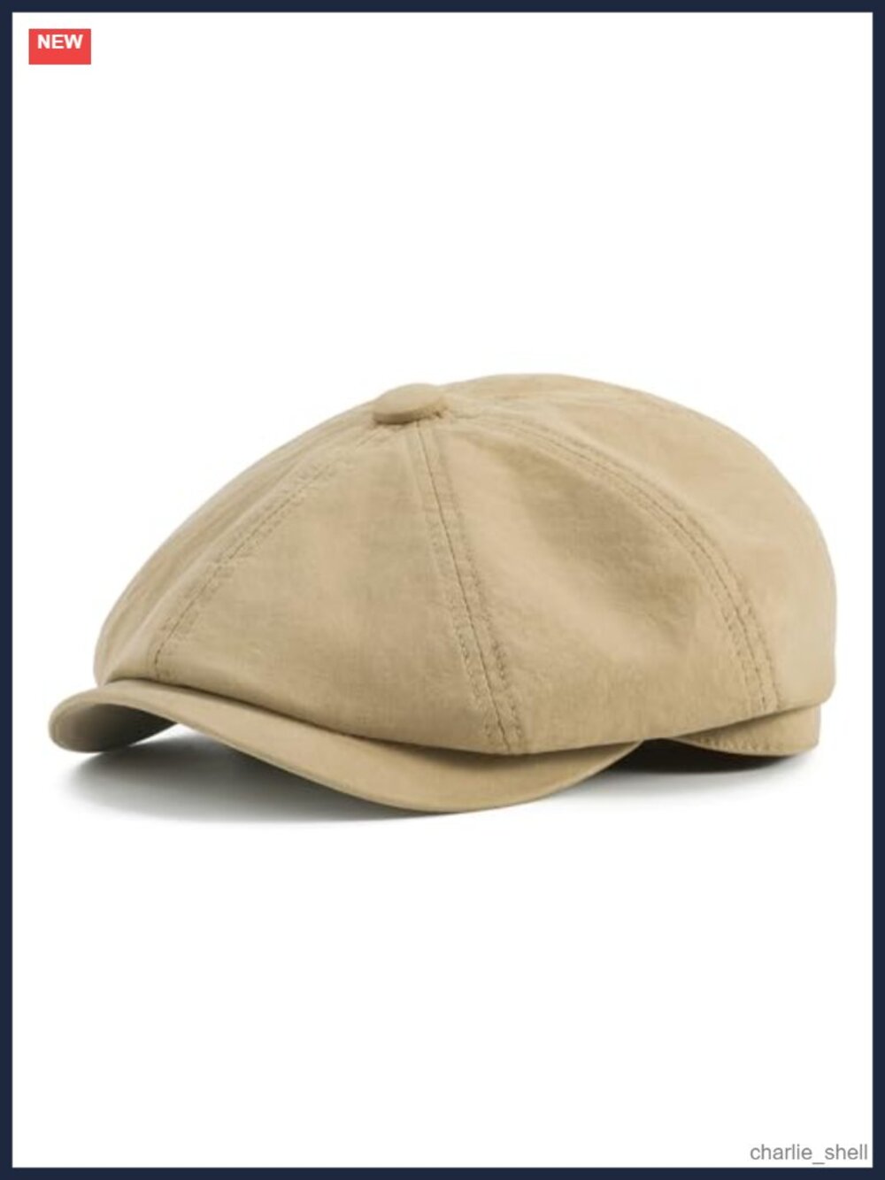 Men's Newsboy Gatsby Hat Cotton Cabbie Cap Adjustable Flat Ivy Cap